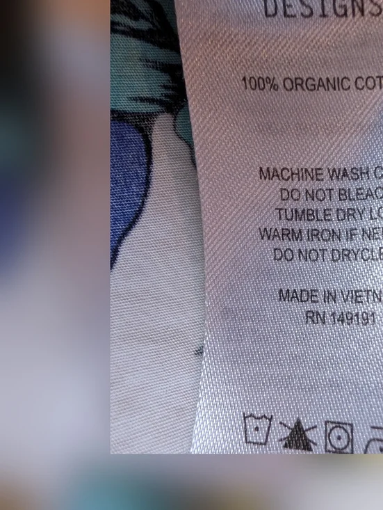 Topo Designs Tour Shirt Organic Cotton Floral Men's Cabana Size Large - Picture 8 of 10